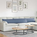Sofakissen 2 Stück Blau 200 x 40 cm Cordstoff