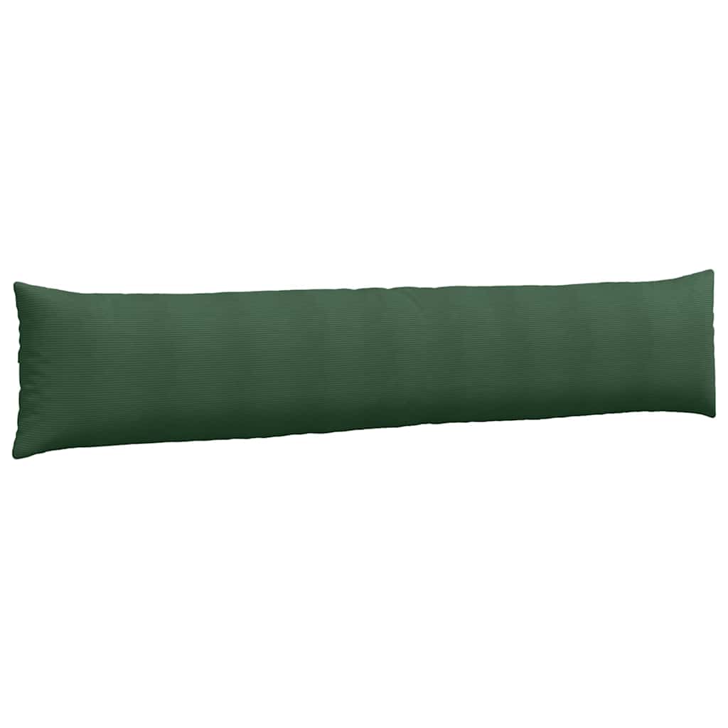 Sofakissen 2 Stück Dunkelgrün 200 x 40 cm Cordstoff