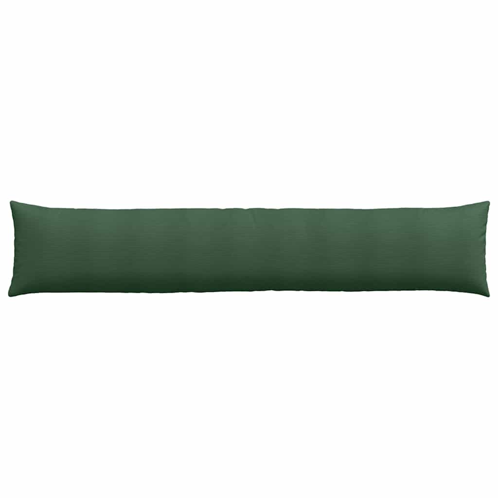 Sofakissen 2 Stück Dunkelgrün 200 x 40 cm Cordstoff