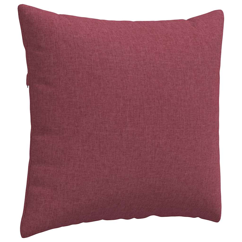 Sofakissen 2 pcs Weinrot 45 x 45 cm Stoff