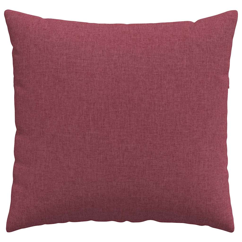 Sofakissen 2 pcs Weinrot 45 x 45 cm Stoff