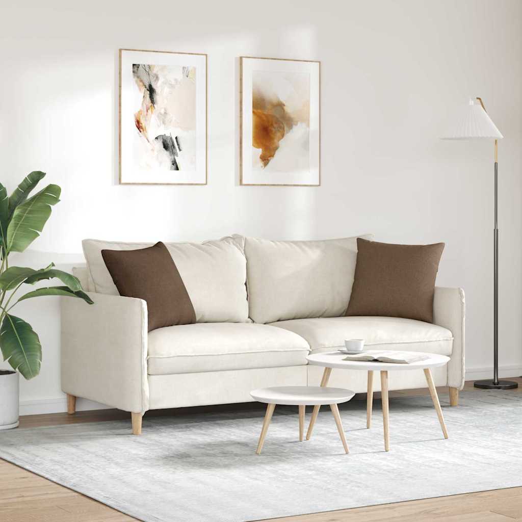 Sofakissen 2 pcs Braun 45 x 45 cm Stoff