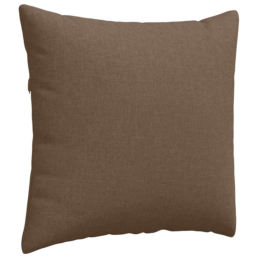 Sofakissen 2 pcs Braun 45 x 45 cm Stoff