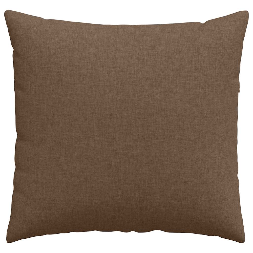 Sofakissen 2 pcs Braun 45 x 45 cm Stoff