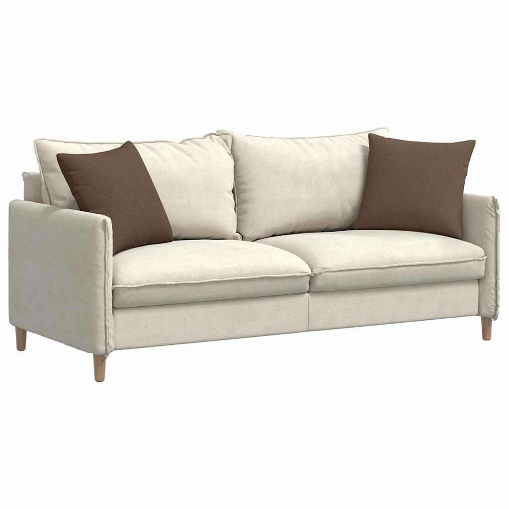Sofakissen 2 pcs Braun 45 x 45 cm Stoff
