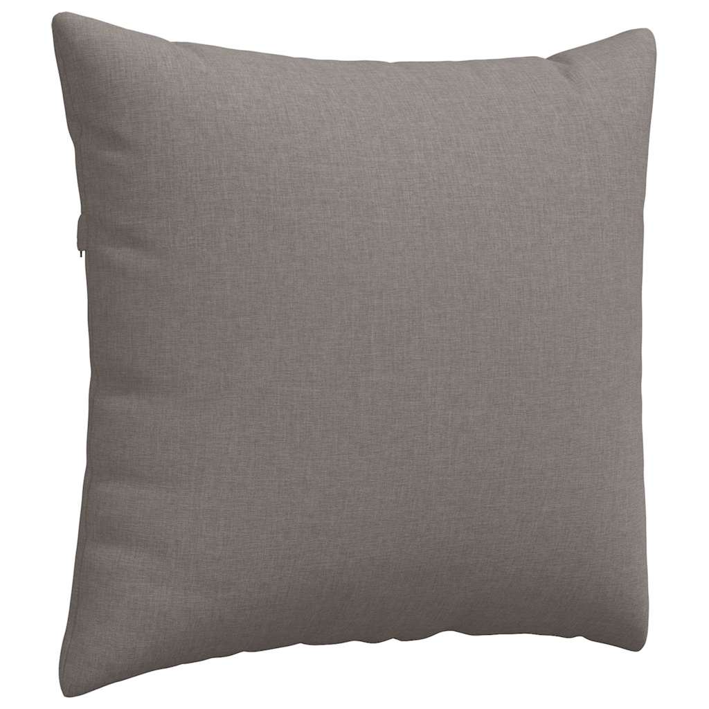 Sofakissen 2 pcs Taupe 45 x 45 cm Stoff