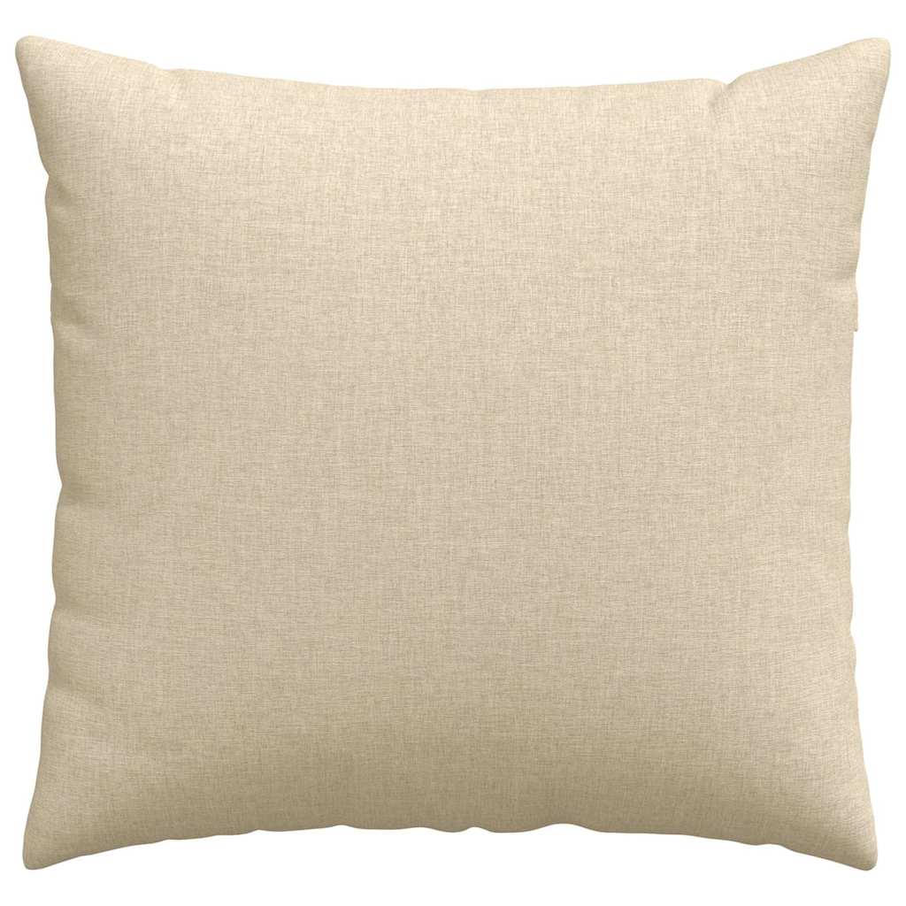 Sofakissen 2 pcs Creme 45 x 45 cm Stoff