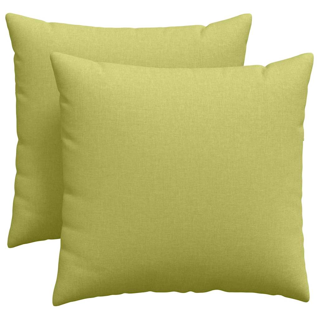 Sofakissen 2 pcs Hellgrün 45 x 45 cm Stoff