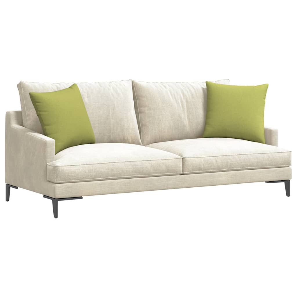 Sofakissen 2 pcs Hellgrün 45 x 45 cm Stoff