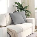 Sofakissen 2 pcs Wolkengrau 45 x 45 cm Stoff
