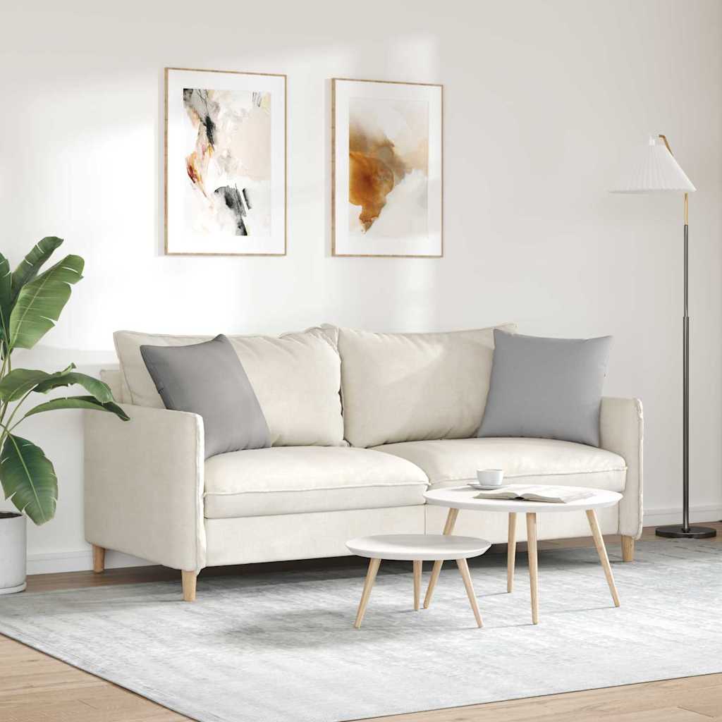 Sofakissen 2 pcs Wolkengrau 45 x 45 cm Stoff