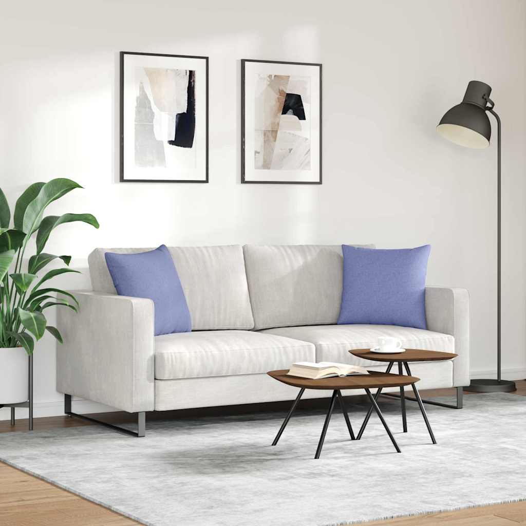 Sofakissen 2 pcs Jeans blau 45 x 45 cm Stoff