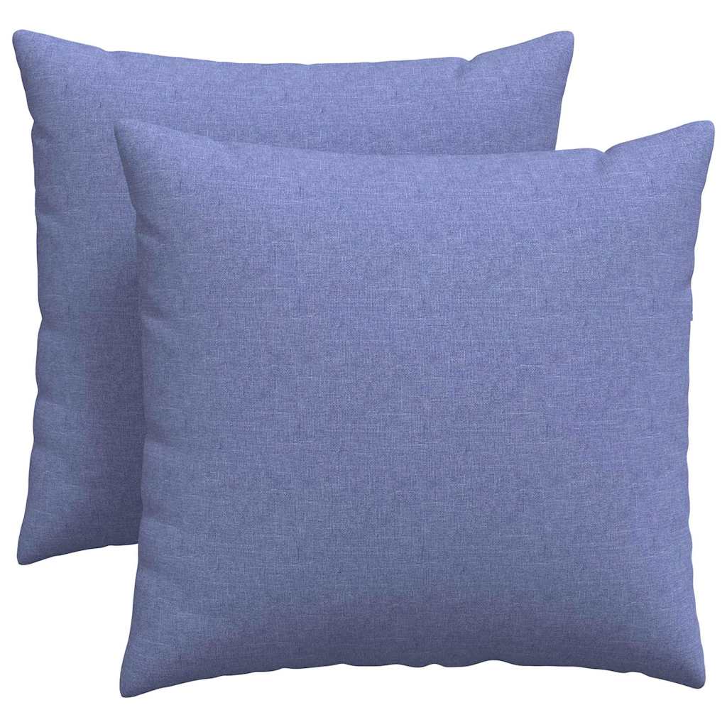 Sofakissen 2 pcs Jeans blau 45 x 45 cm Stoff