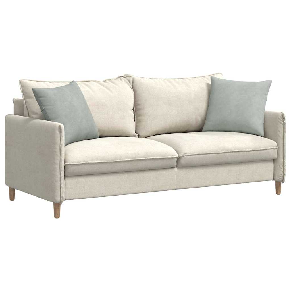Sofakissen 2 Stück Hellgrau 45 x 45 cm Cordstoff