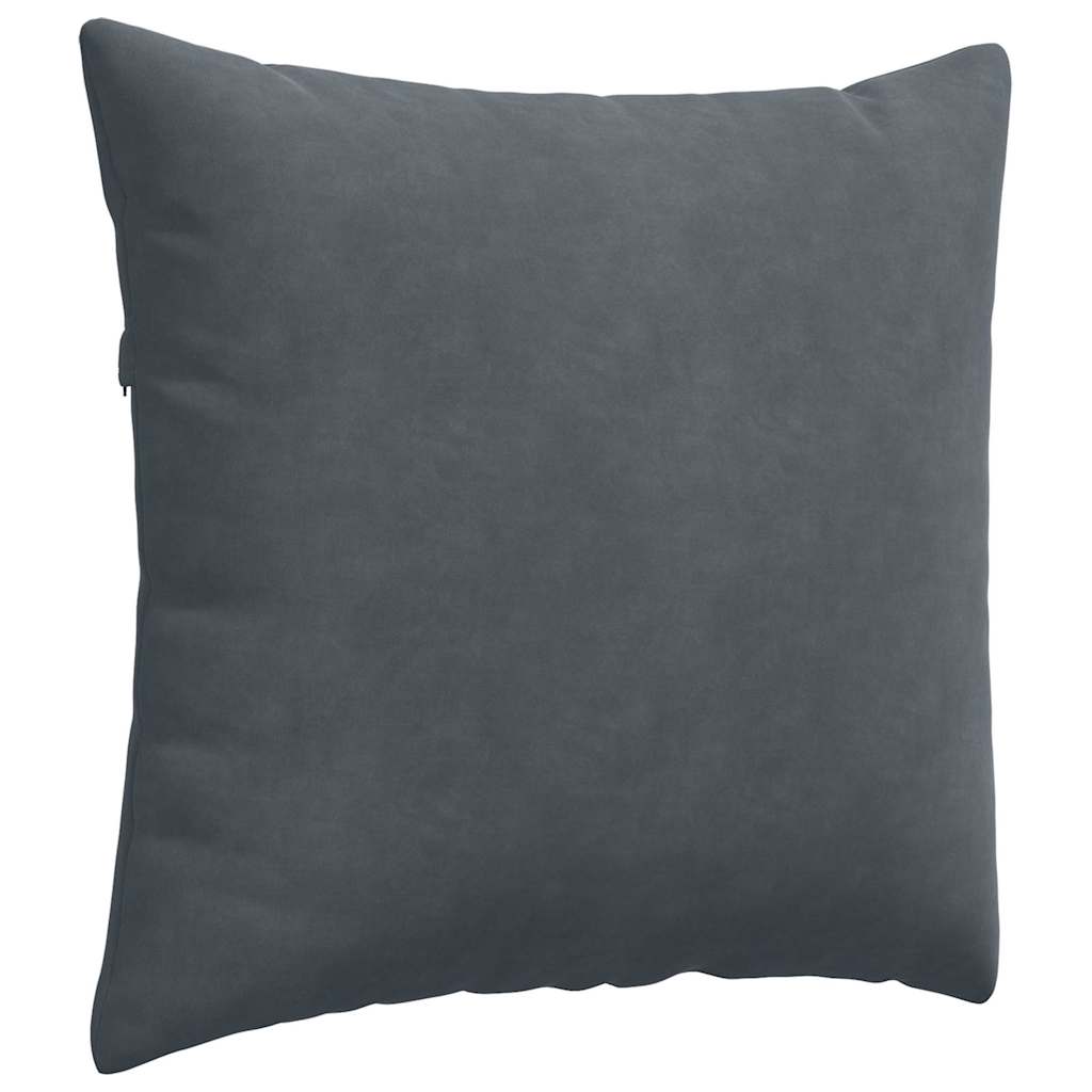 Sofakissen 2 Stück Dunkelgrau 45 x 45 cm Cordstoff