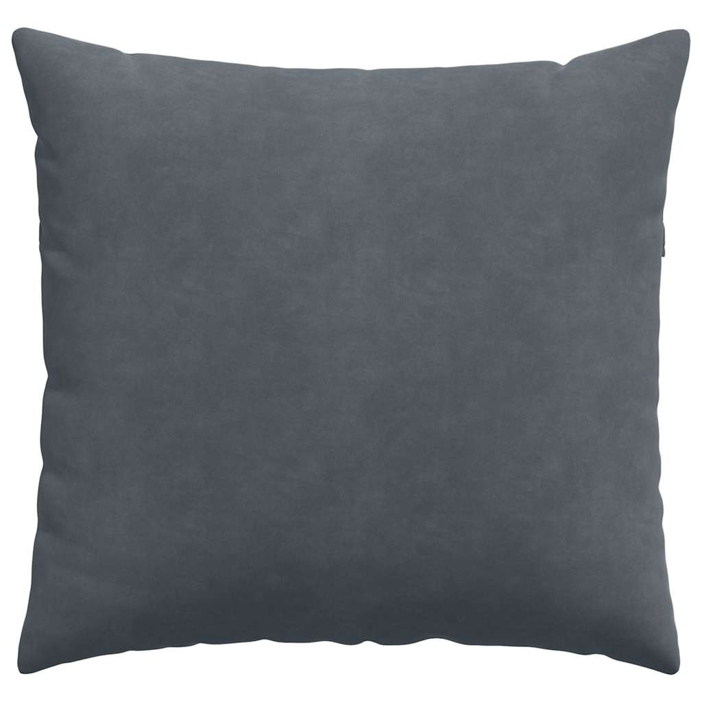 Sofakissen 2 Stück Dunkelgrau 45 x 45 cm Cordstoff