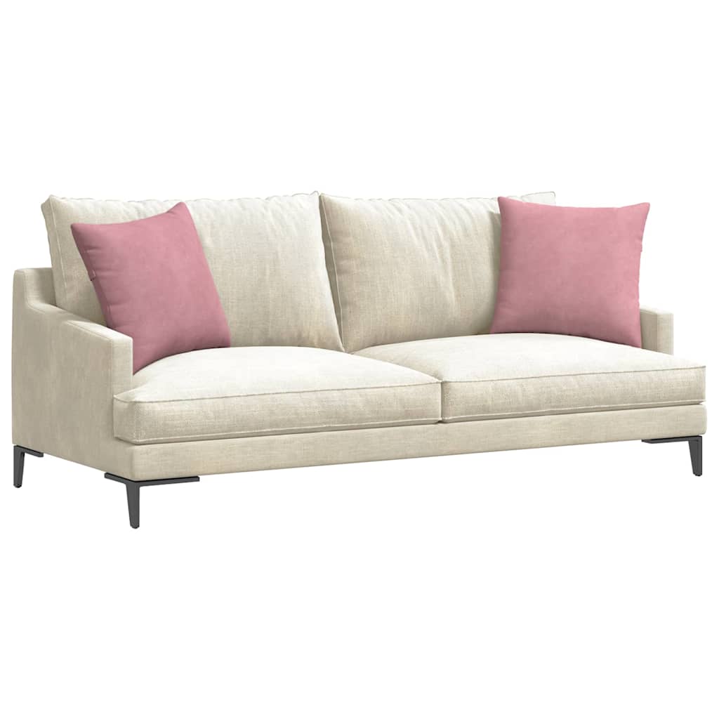 Sofakissen 2 Stück Rosa 45 x 45 cm Cordstoff