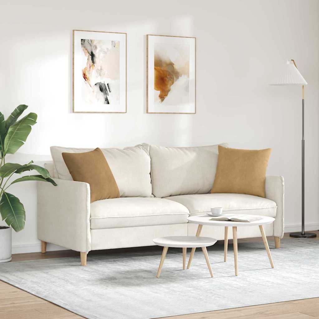 Sofakissen 2 Stück Braun 45 x 45 cm Cordstoff