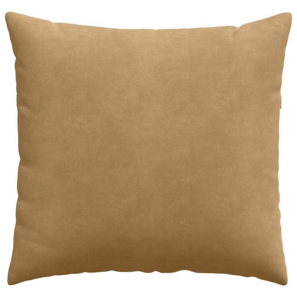 Sofakissen 2 Stück Braun 45 x 45 cm Cordstoff