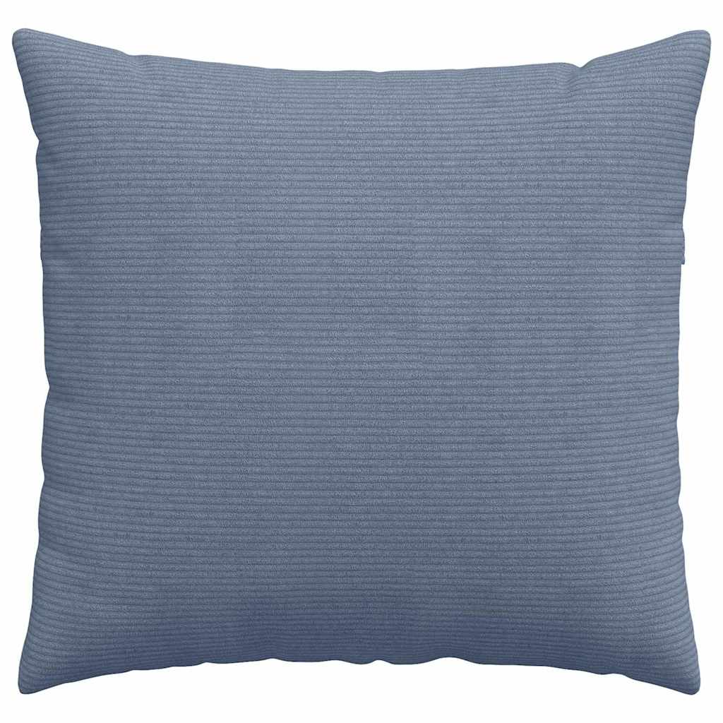Sofakissen 2 Stück Blau 45 x 45 cm Cordstoff