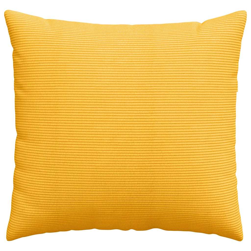 Sofakissen 2 Stück Helles Gelb 45 x 45 cm Cordstoff