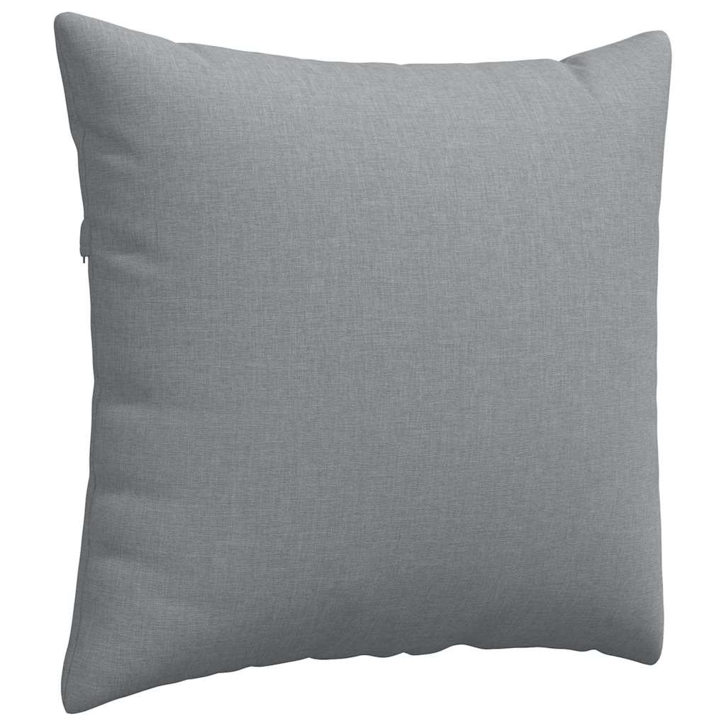 Sofakissen 2 pcs Hellgrau 50 x 50 cm Stoff