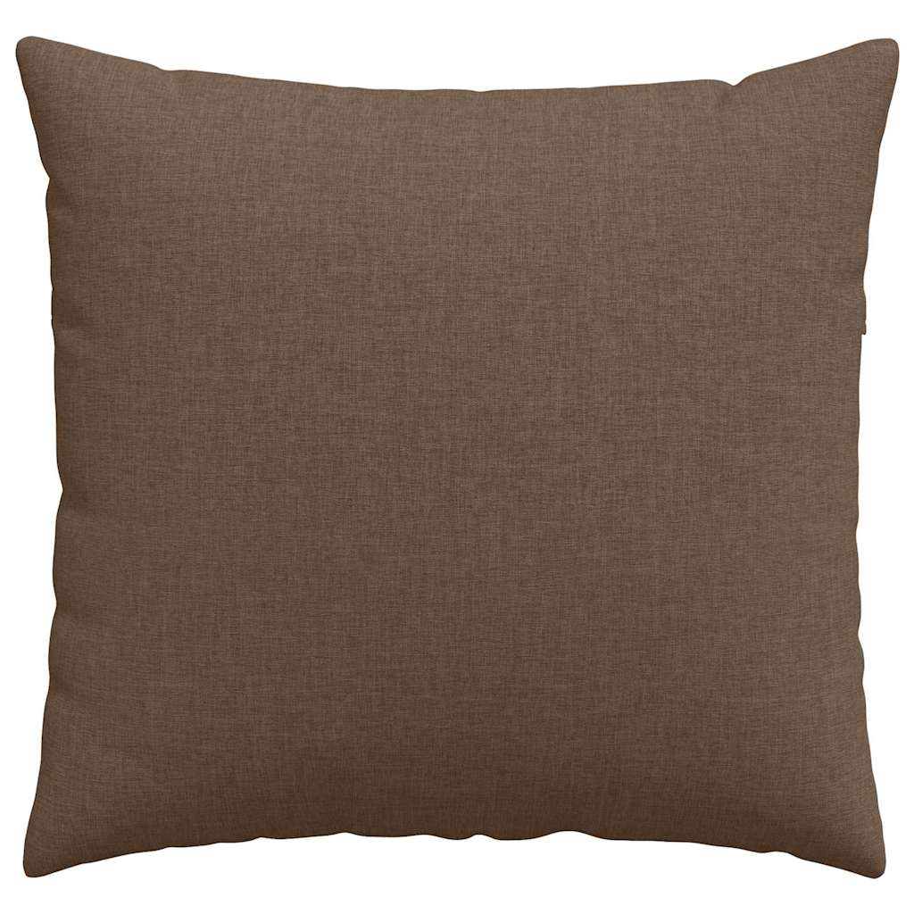 Sofakissen 2 pcs Braun 50 x 50 cm Stoff