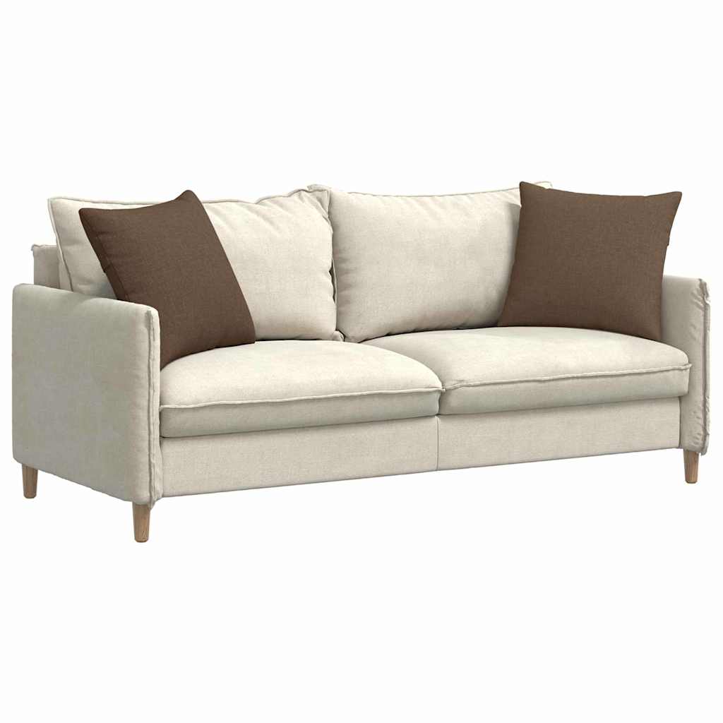 Sofakissen 2 pcs Braun 50 x 50 cm Stoff
