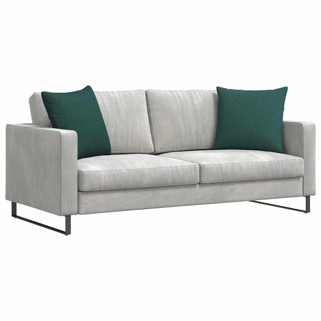 Sofakissen 2 pcs Dunkelgrün 50 x 50 cm Stoff
