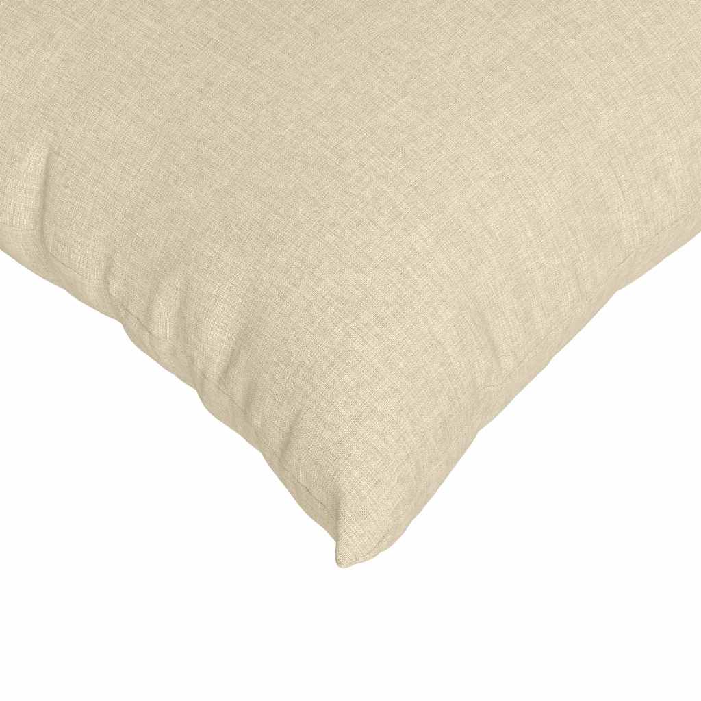 Sofakissen 2 pcs Creme 50 x 50 cm Stoff