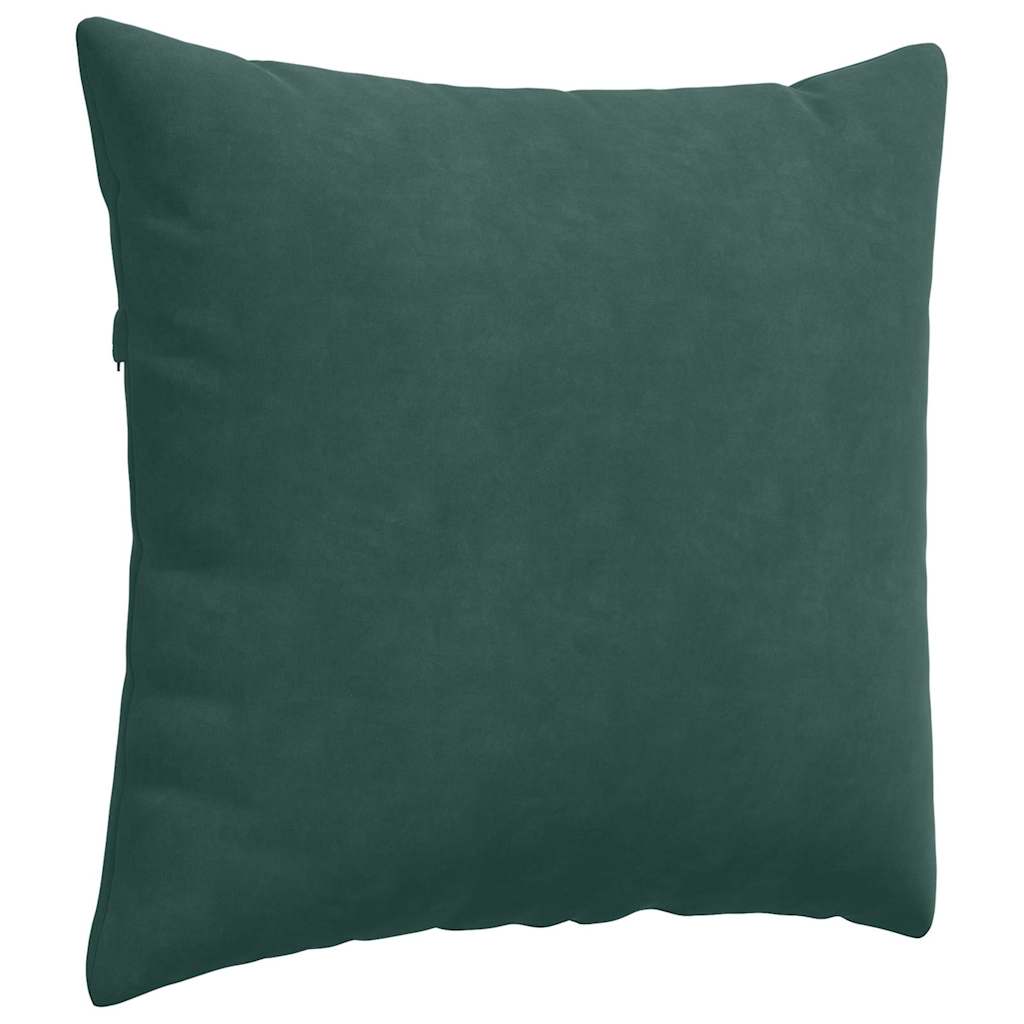 Sofakissen 2 Stück Dunkelgrün 50 x 50 cm Cordstoff