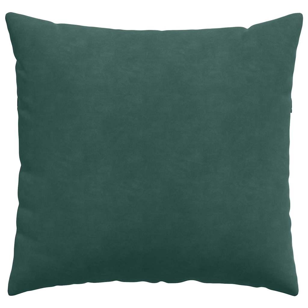 Sofakissen 2 Stück Dunkelgrün 50 x 50 cm Cordstoff