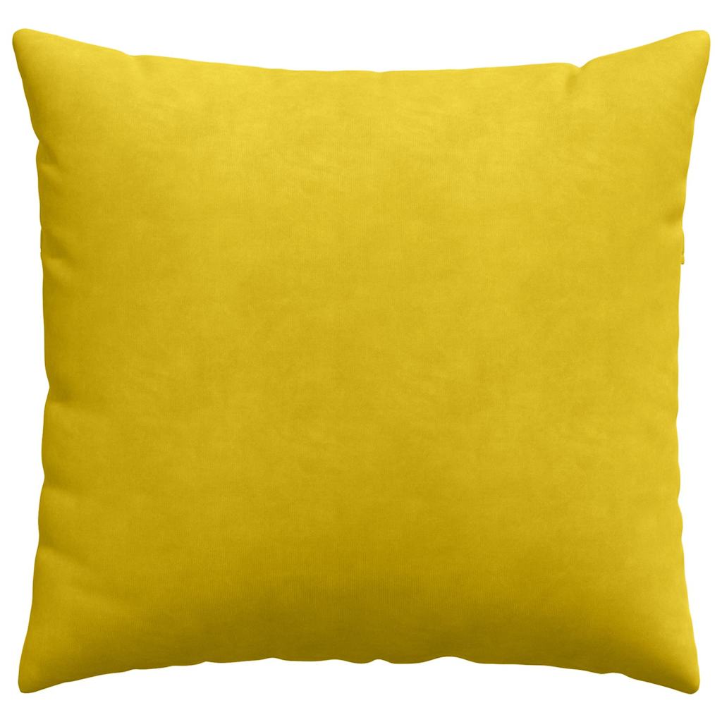 Sofakissen 2 Stück Gelb 50 x 50 cm Cordstoff