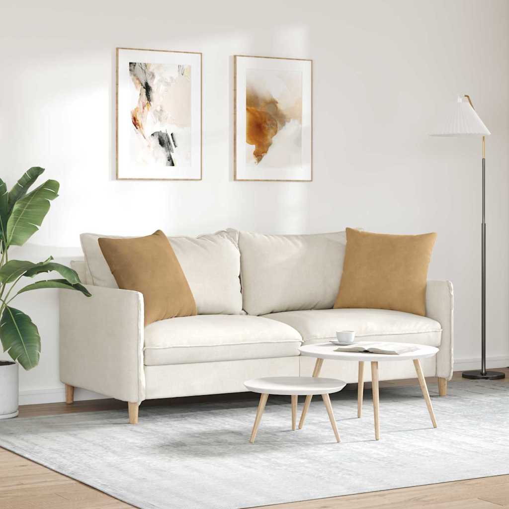Sofakissen 2 Stück Braun 50 x 50 cm Cordstoff