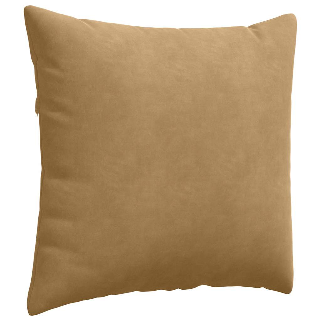 Sofakissen 2 Stück Braun 50 x 50 cm Cordstoff