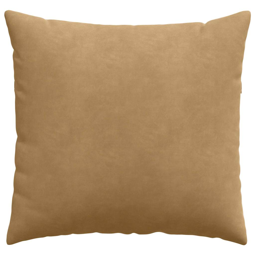Sofakissen 2 Stück Braun 50 x 50 cm Cordstoff