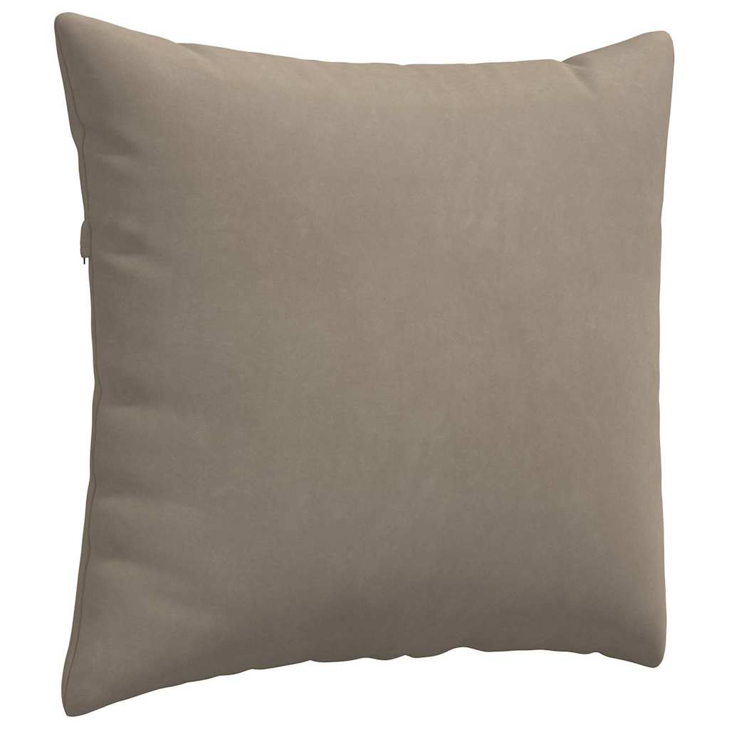 Sofakissen 2 Stück Taupe 50 x 50 cm Stoff