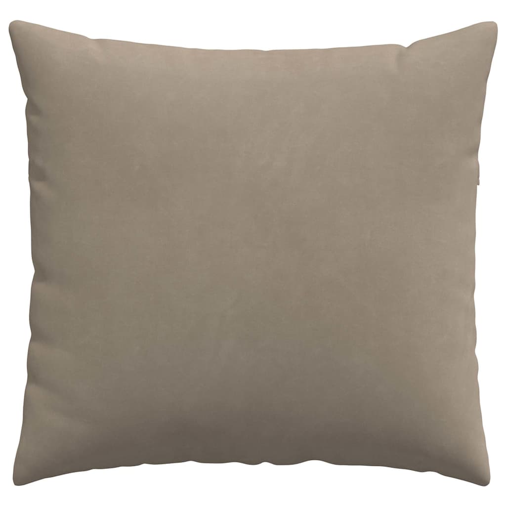 Sofakissen 2 Stück Taupe 50 x 50 cm Stoff