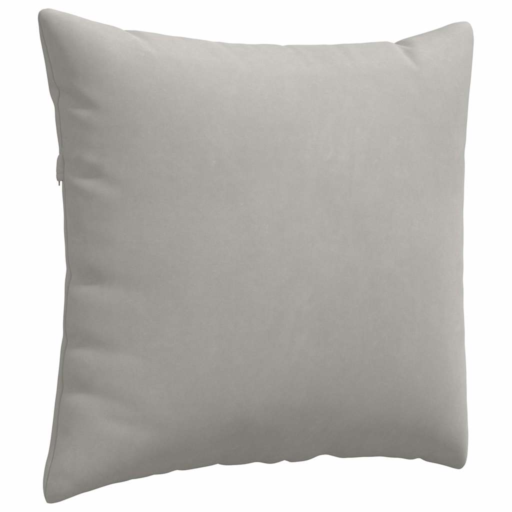 Sofakissen 2 Stück Hellgrau 50 x 50 cm Stoff