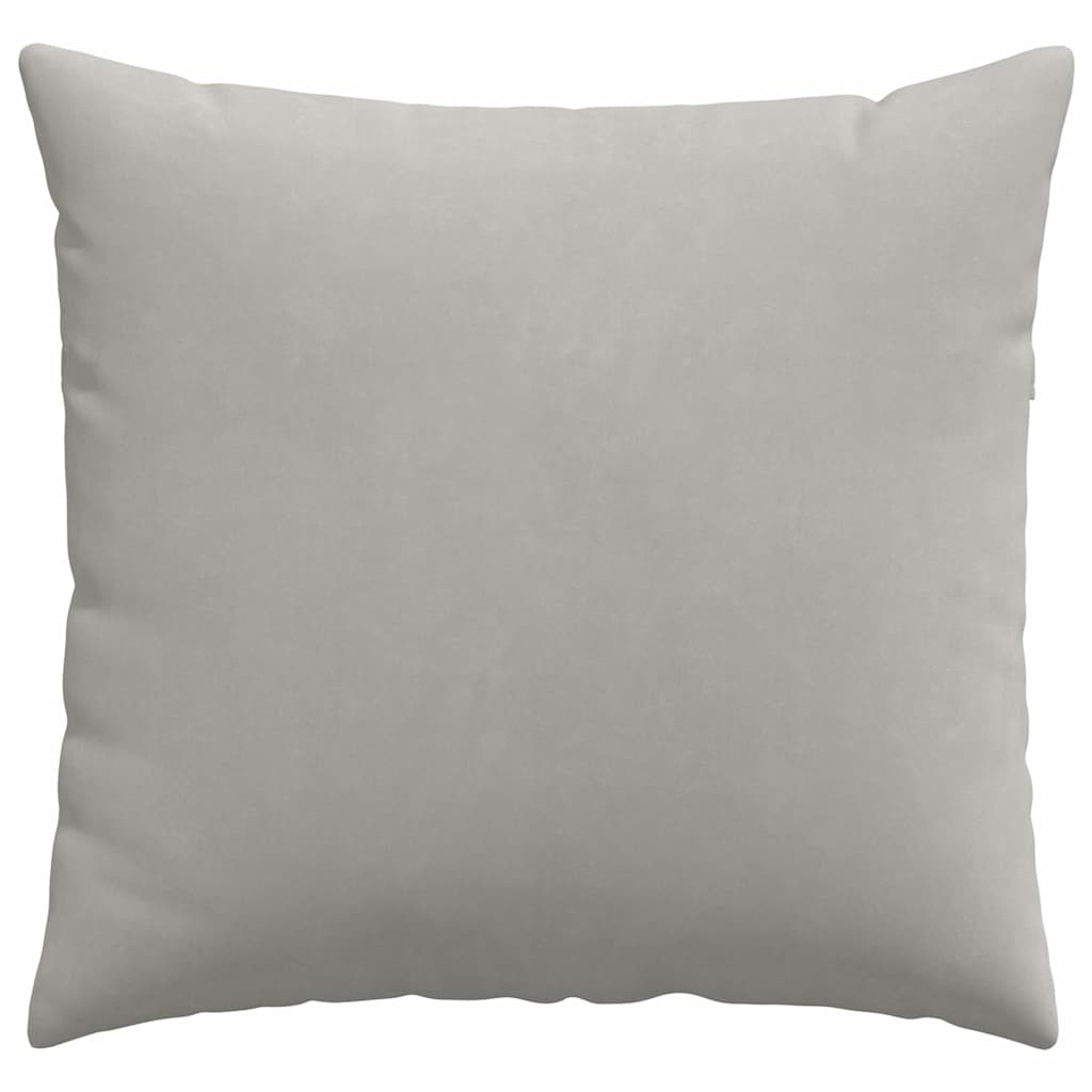 Sofakissen 2 Stück Hellgrau 50 x 50 cm Stoff