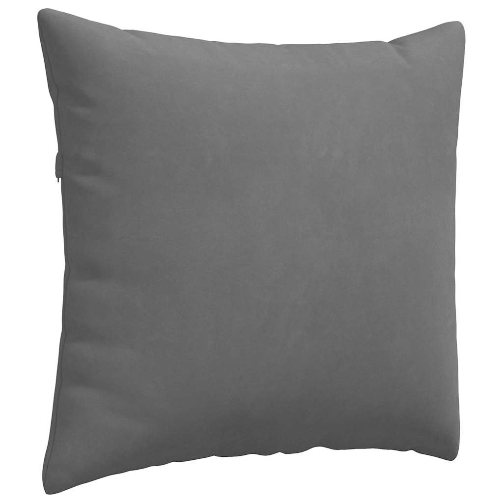 Sofakissen 2 Stück Dunkelgrau 50 x 50 cm Stoff