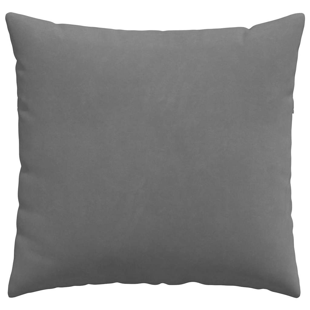 Sofakissen 2 Stück Dunkelgrau 50 x 50 cm Stoff