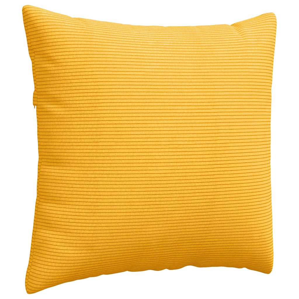 Sofakissen 2 Stück Helles Gelb 50 x 50 cm Cordstoff
