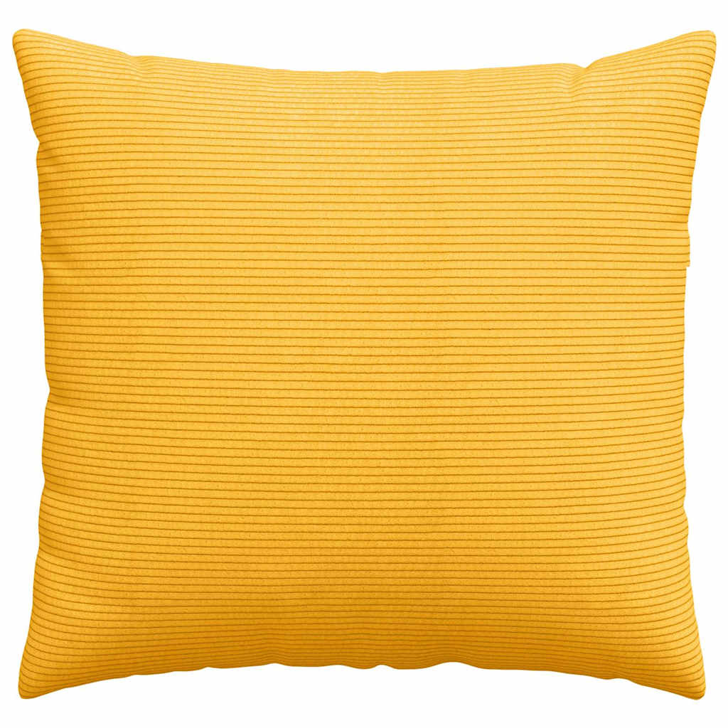 Sofakissen 2 Stück Helles Gelb 50 x 50 cm Cordstoff