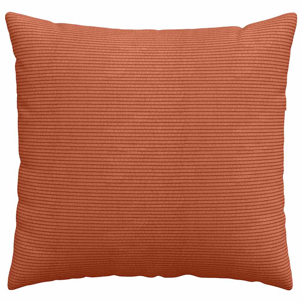 Sofakissen 2 Stück Rot-Orange 50 x 50 cm Cordstoff