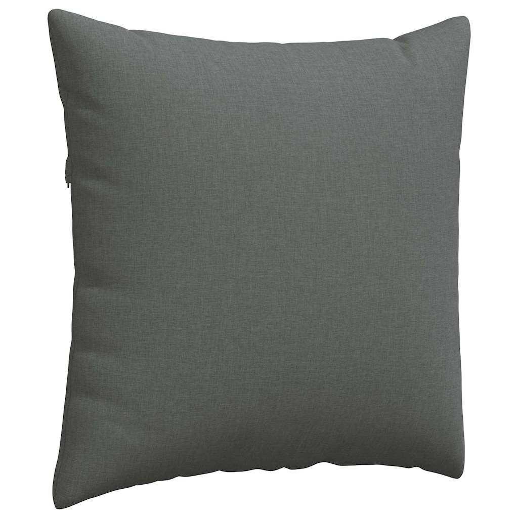 Sofakissen 2 pcs Dunkelgrau 60 x 60 cm Stoff