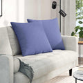 Sofakissen 2 pcs Jeans blau 60 x 60 cm Stoff