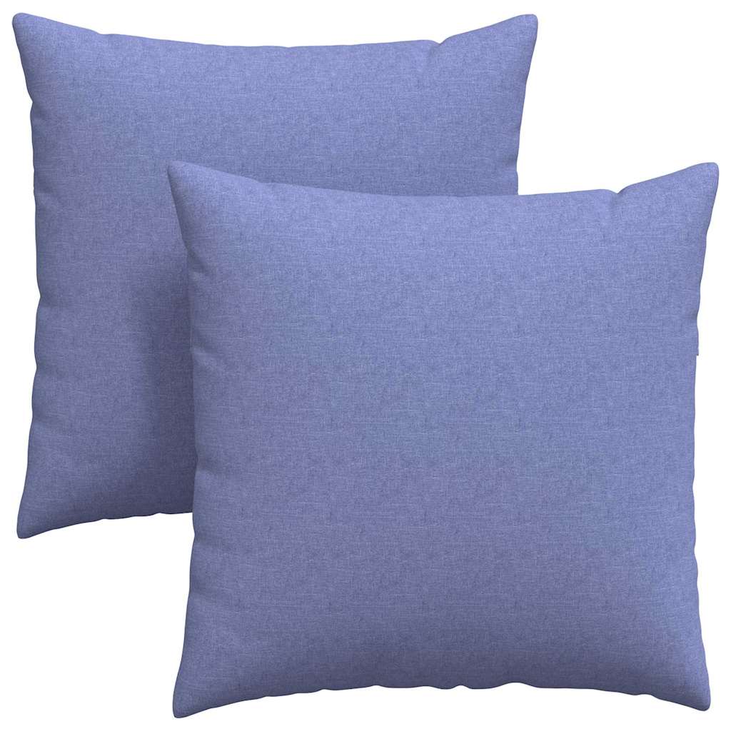 Sofakissen 2 pcs Jeans blau 60 x 60 cm Stoff