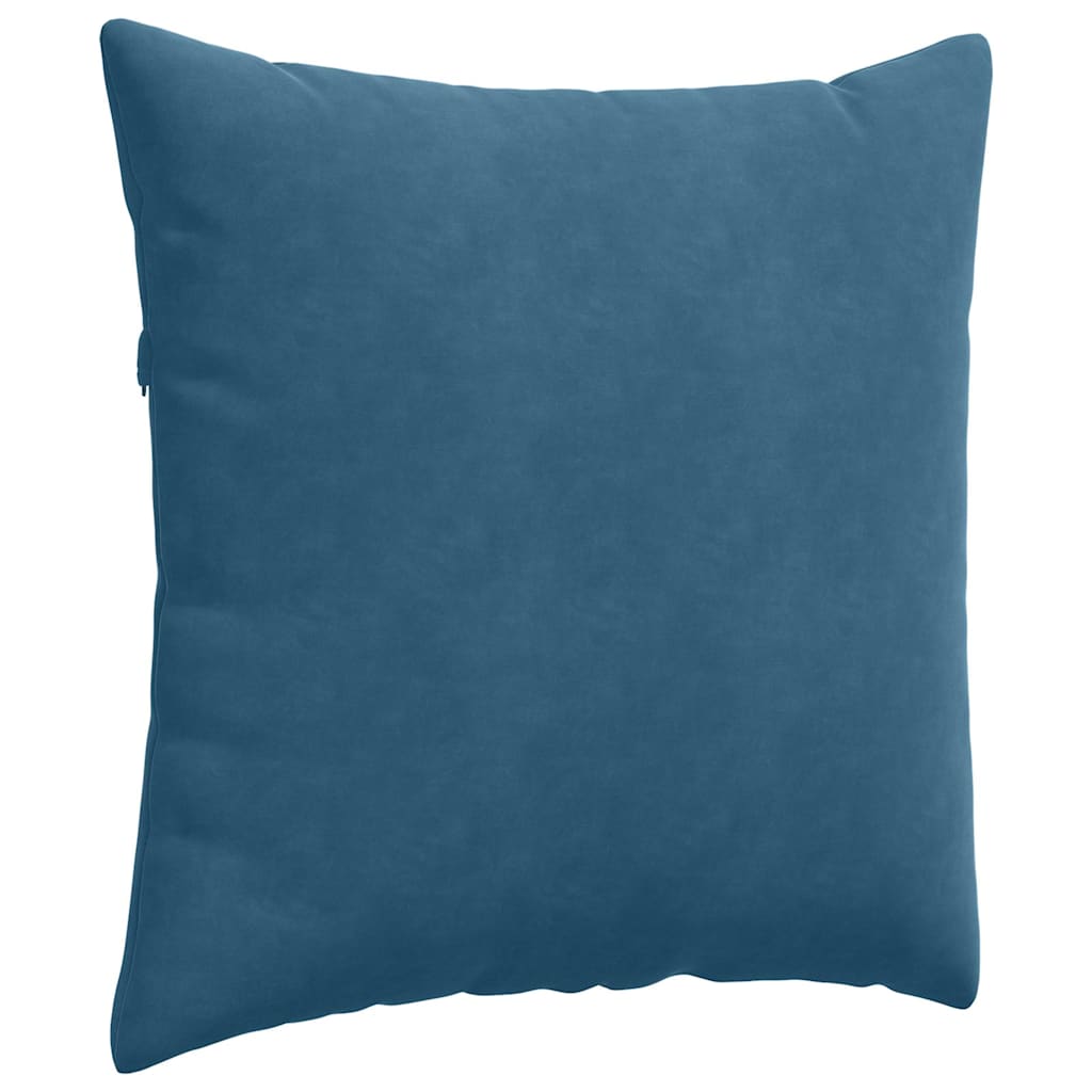Sofakissen 2 Stück Blau 60 x 60 cm Cordstoff