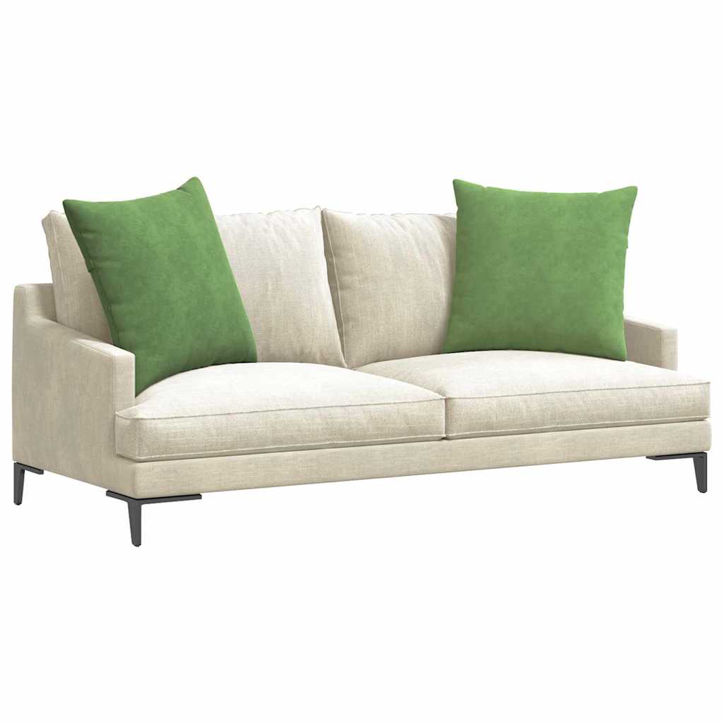 Sofakissen 2 Stück Hellgrün 60 x 60 cm Cordstoff